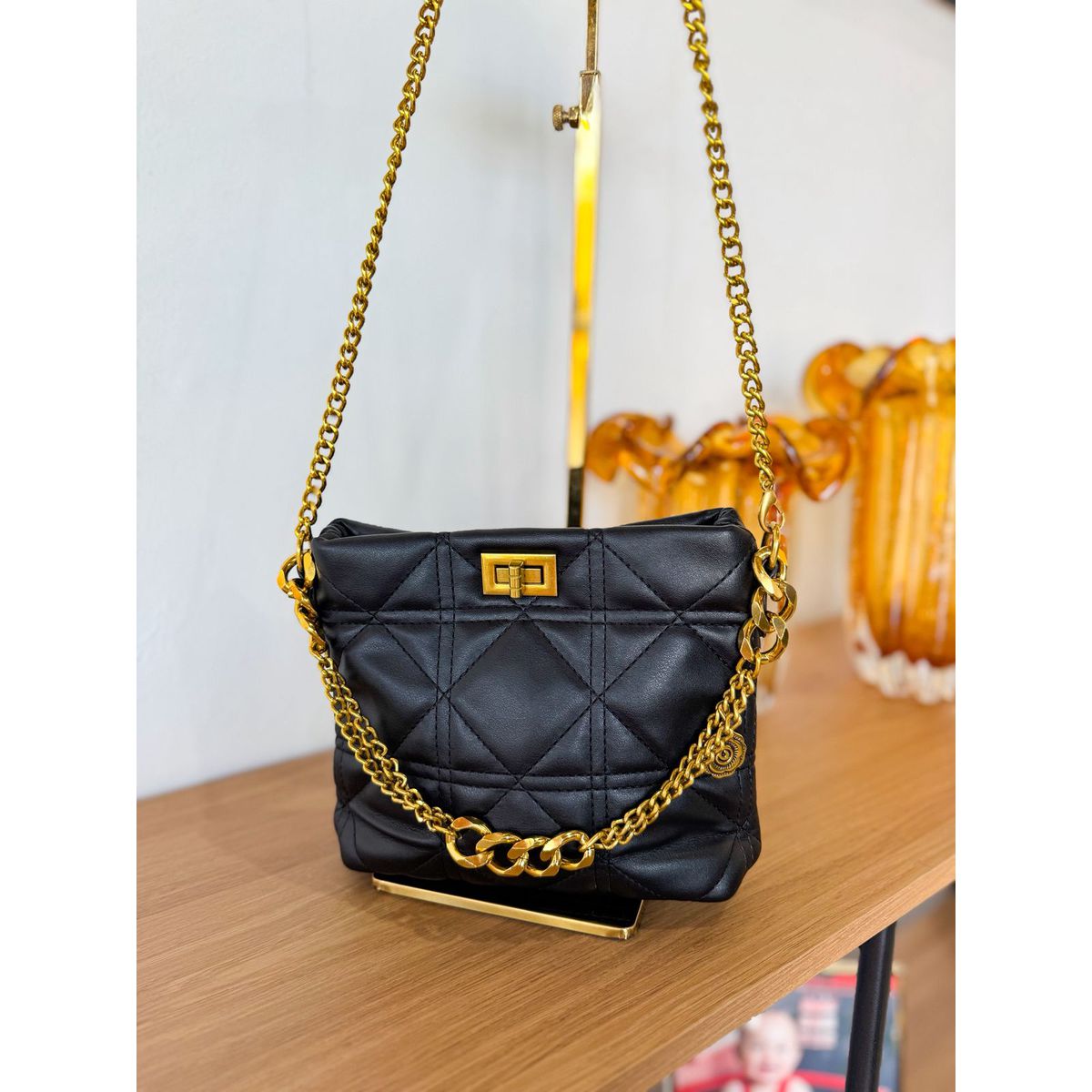 Bolsa Sofia preta - 29587 - Toque da Bella