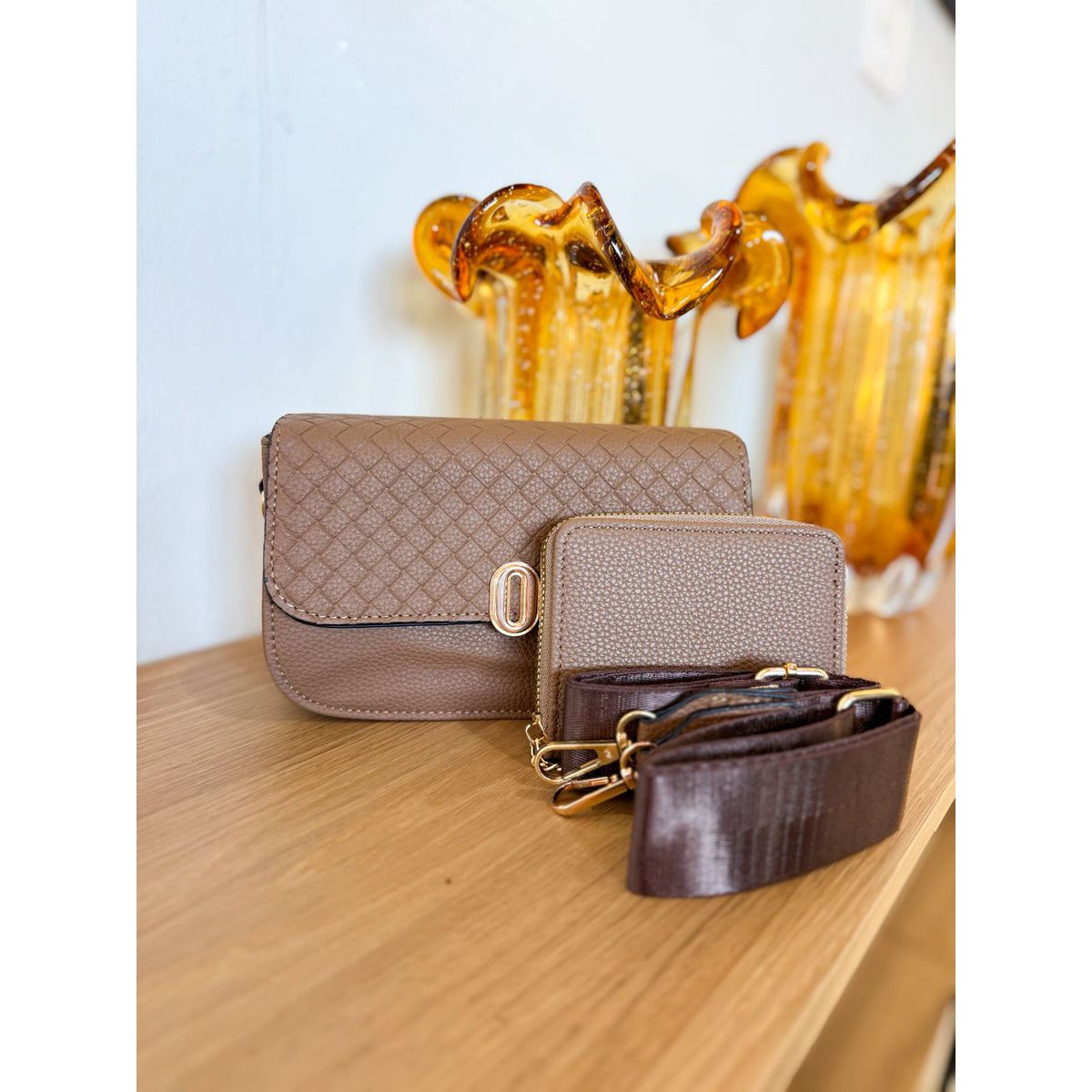 Bolsa Lari caqui - 29598 - Toque da Bella