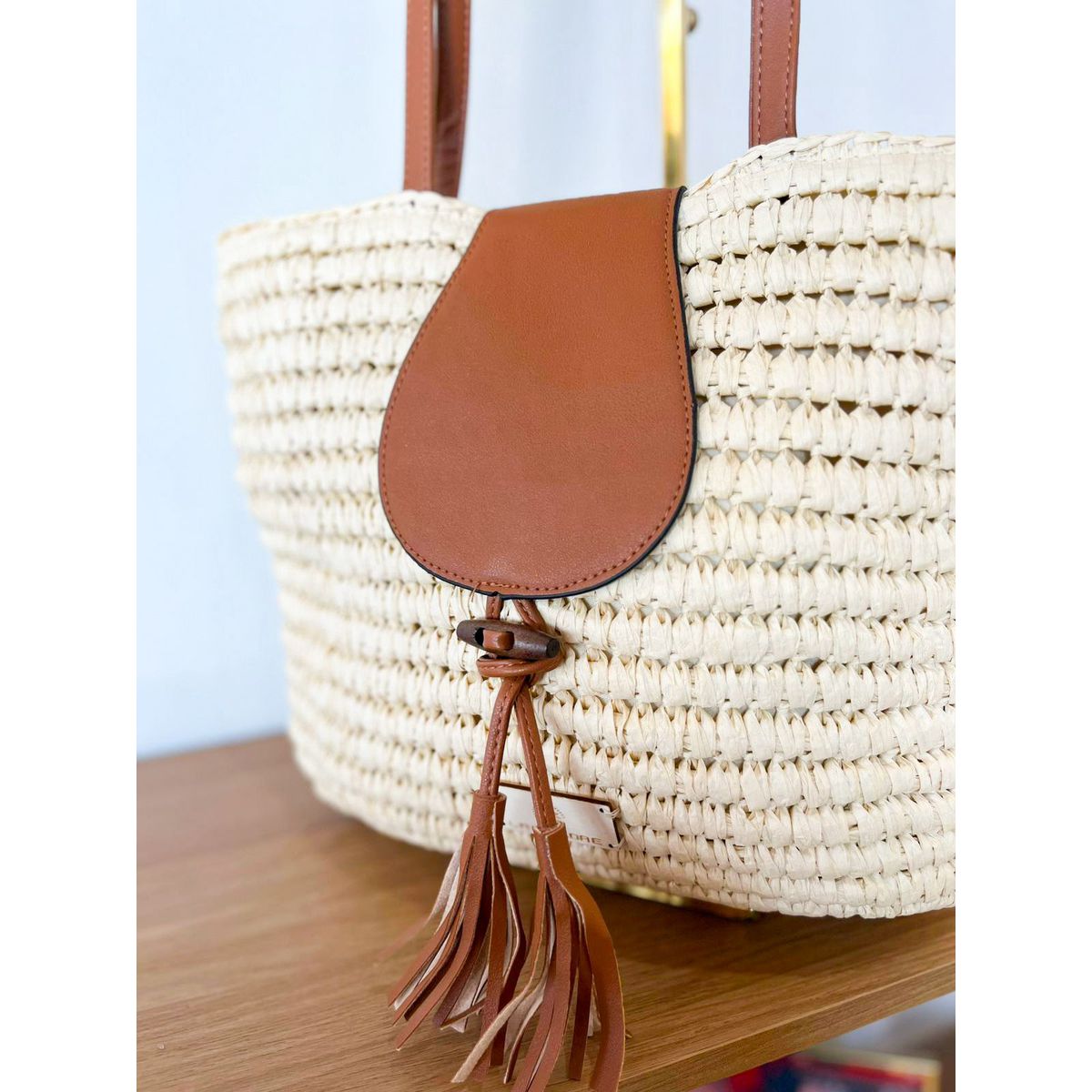 Bolsa Porto de galinhas crú - 29608 - Toque da Bella