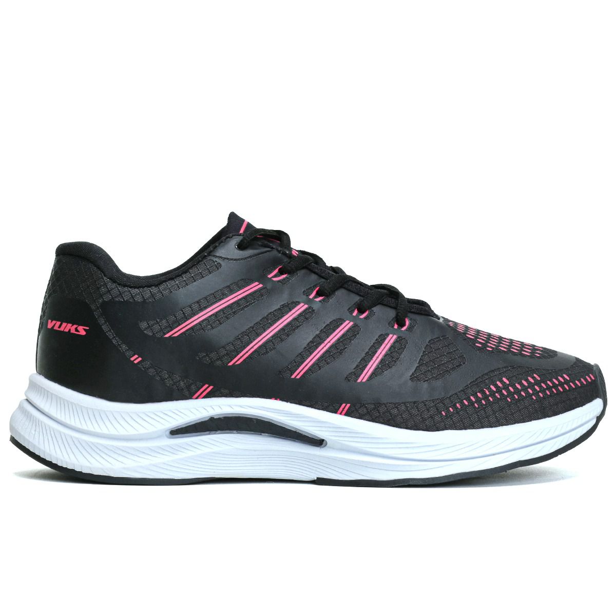Tênis Esportivo Feminino Esportivo VUKS - Preto - VUKS ATACADO