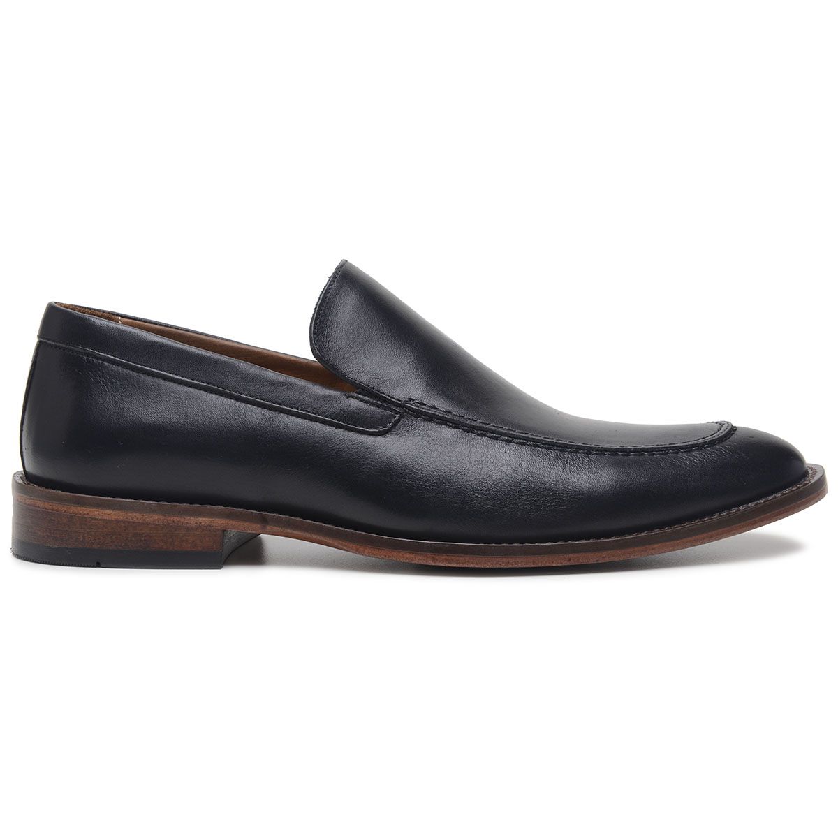Mocassim Classic VERAS Sola de Couro Masculino Casual PRETO