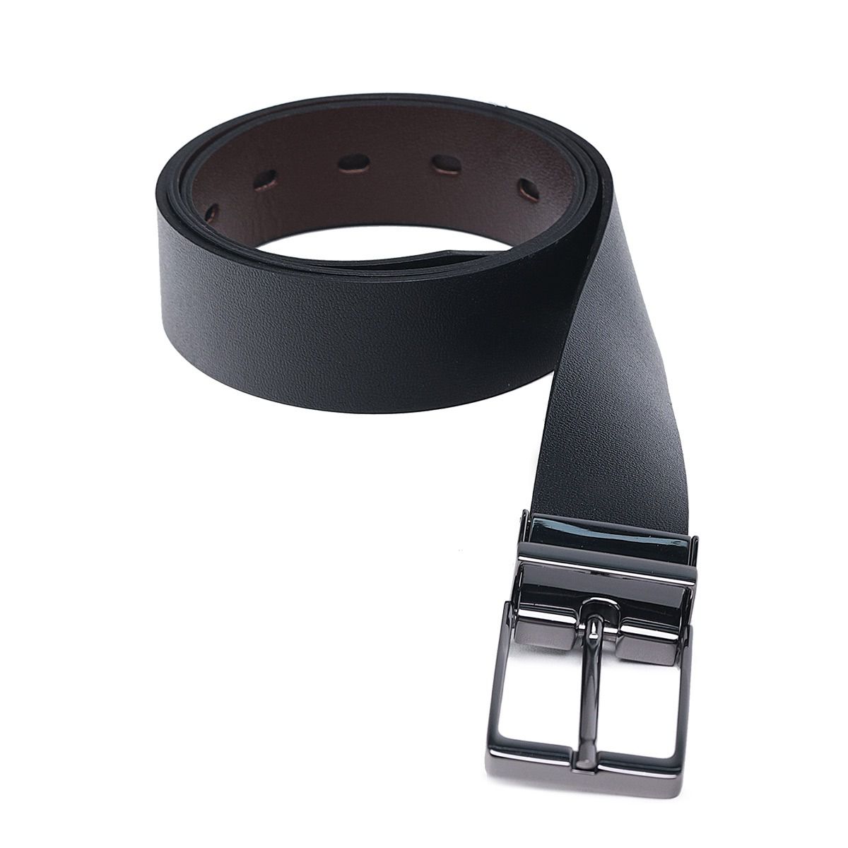 Cinto Social Masculino Dupla Face Turunelli - Preto e Café