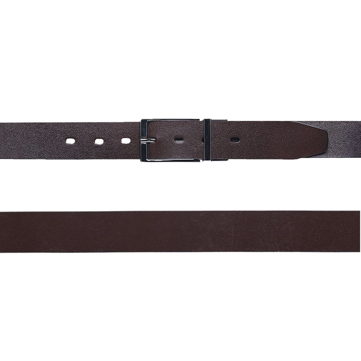 Cinto Social Masculino Dupla Face Turunelli - Preto e Café