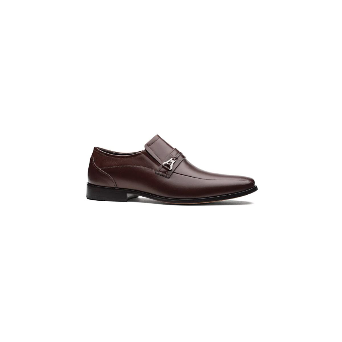 Sapato Social Moscou Café - Forro De Couro