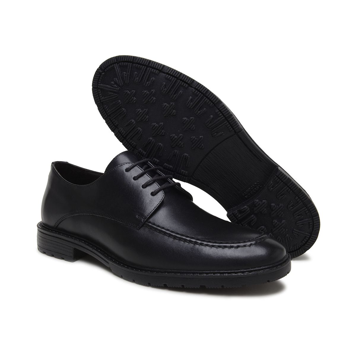 Sapato Casual Noruega Tratorado Preto