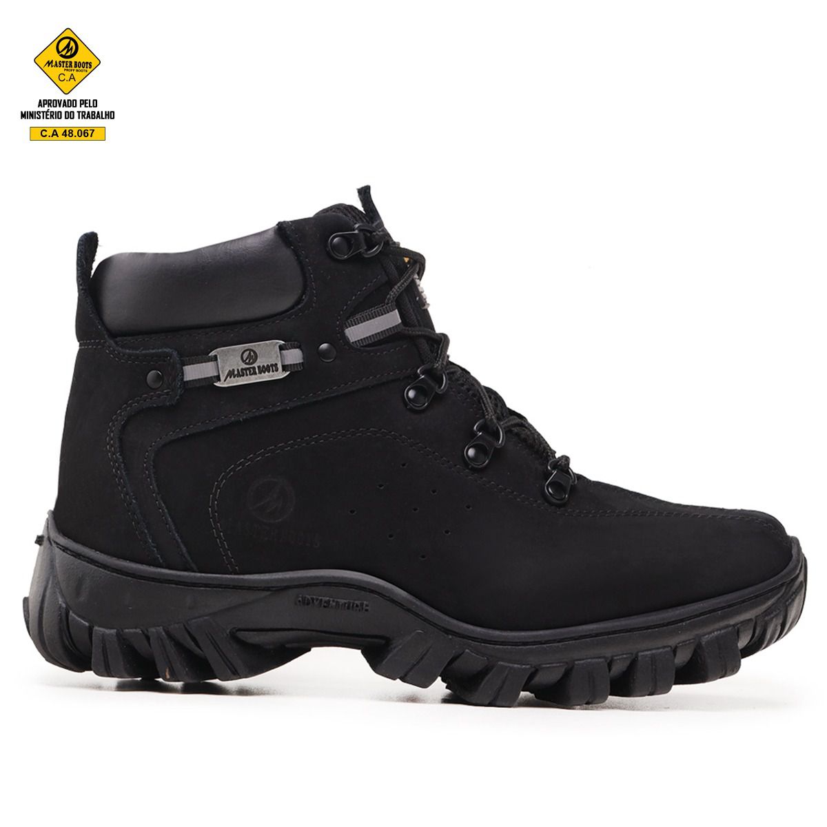 Bota Coturno Adventure Preta C.A 48.067