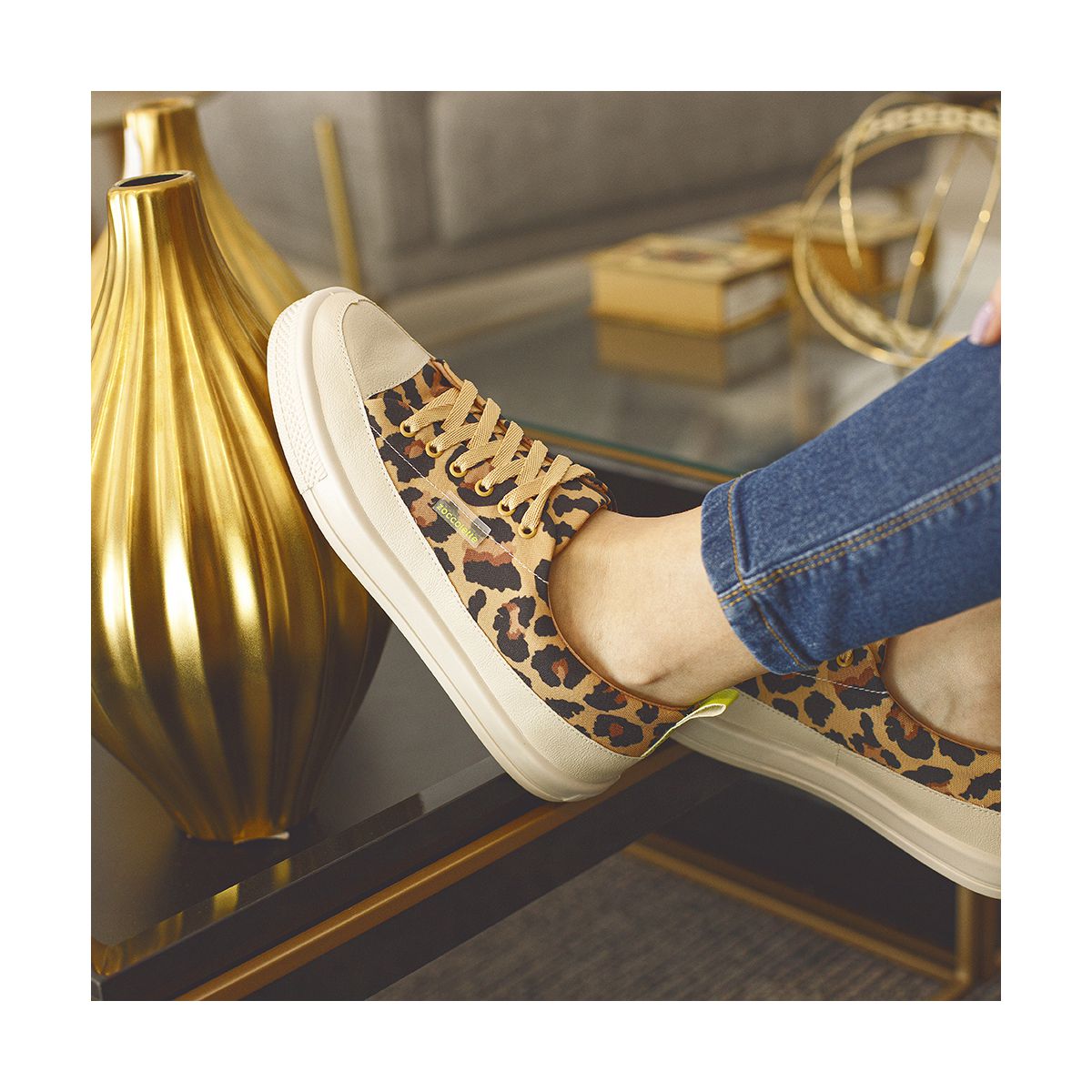 Tênis Feminino Ravello - Onça - ZOCCOLETTE