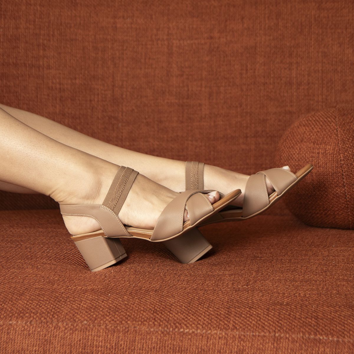 Sandalia Feminina Nude Usaflex - ZOCCOLETTE