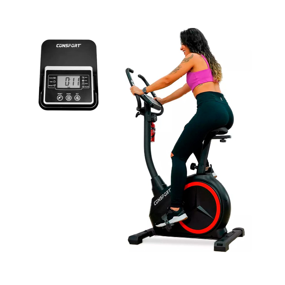 Bicicleta Vertical V-2000 Resistência Magnética