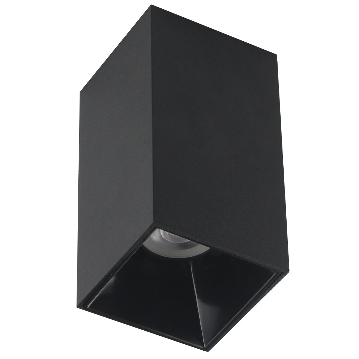 Luminária Spot de Sobrepor Quadrado Preto Gu10 Mr16 LLUM Broketto Materiais Elétricos