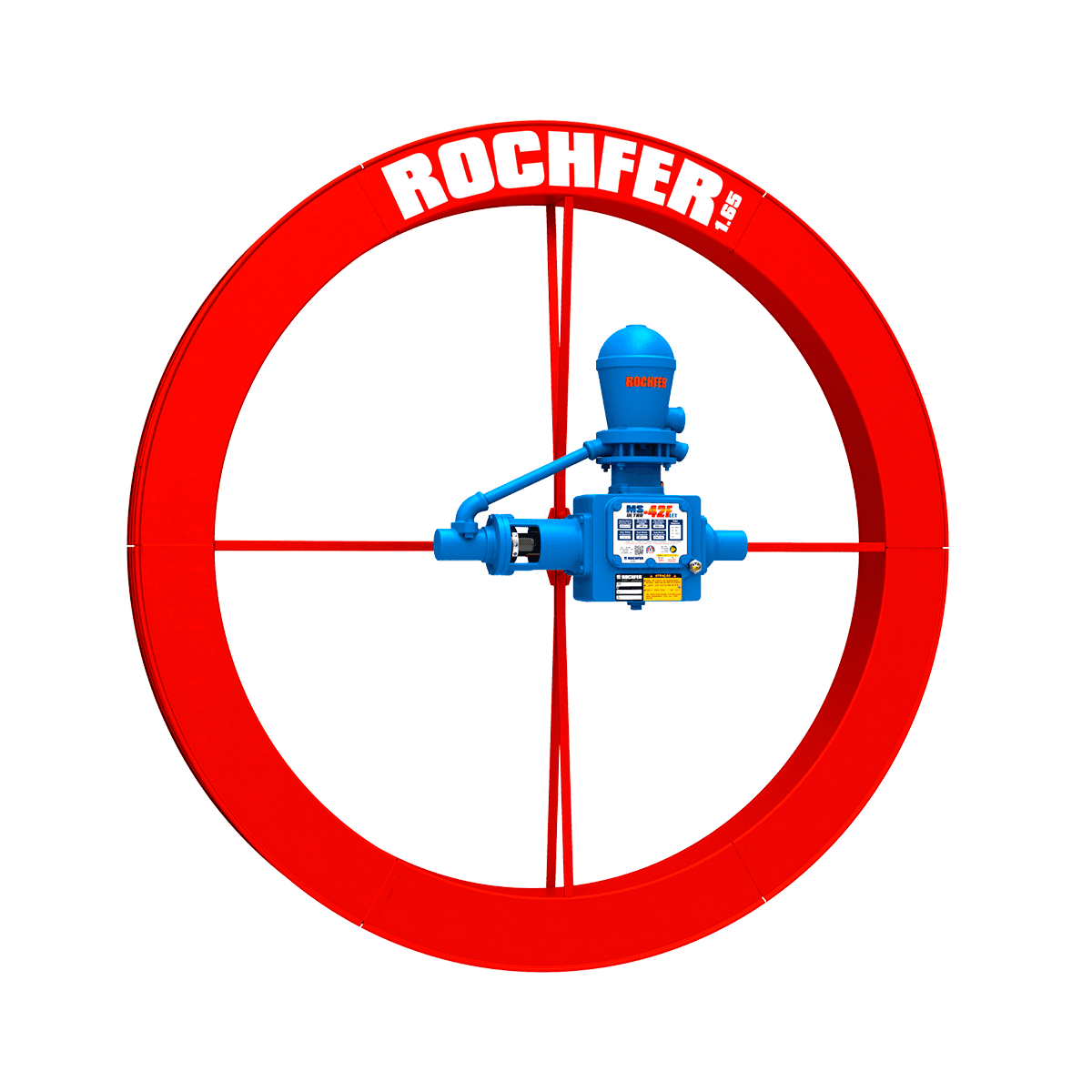 Bomba Rochfer Ultra-42 Flex + Roda D'água 1,65 x 0,13 m