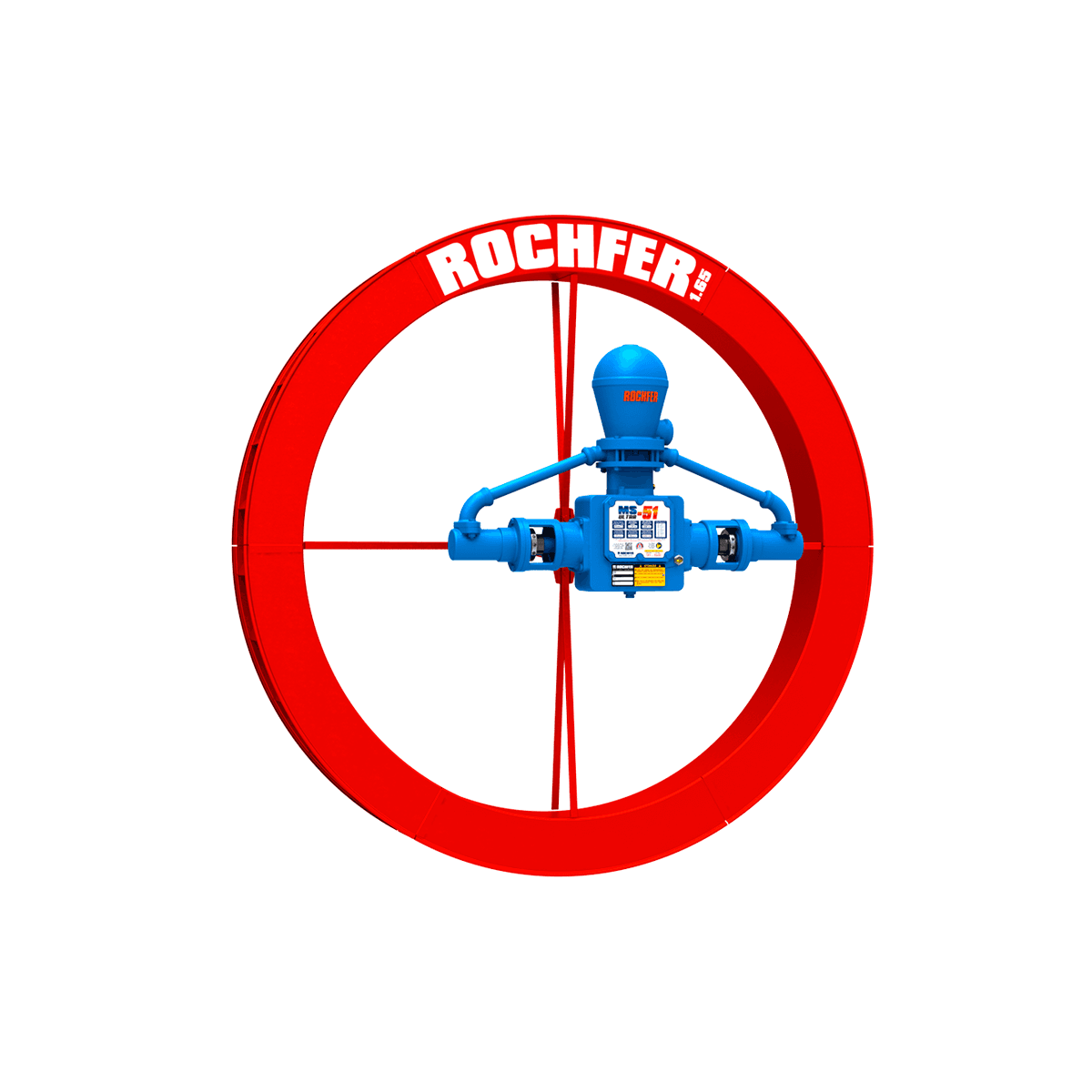 Bomba Rochfer Ultra-51 + Roda D'água 1,65 x 0,17 m