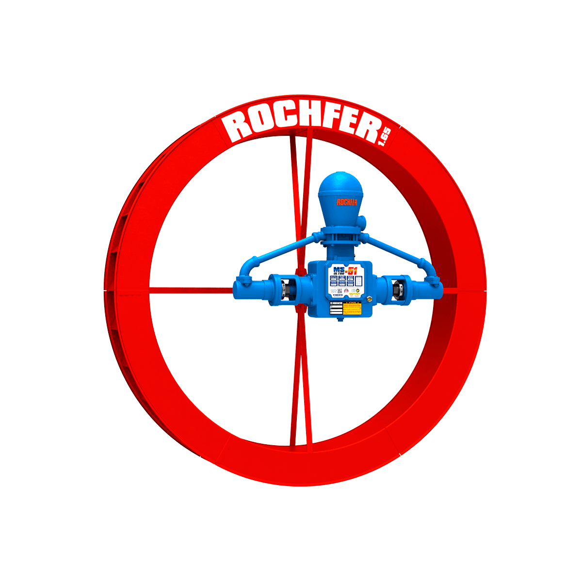 Bomba Rochfer Ultra-51 + Roda D'água 1,65 x 0,25 m