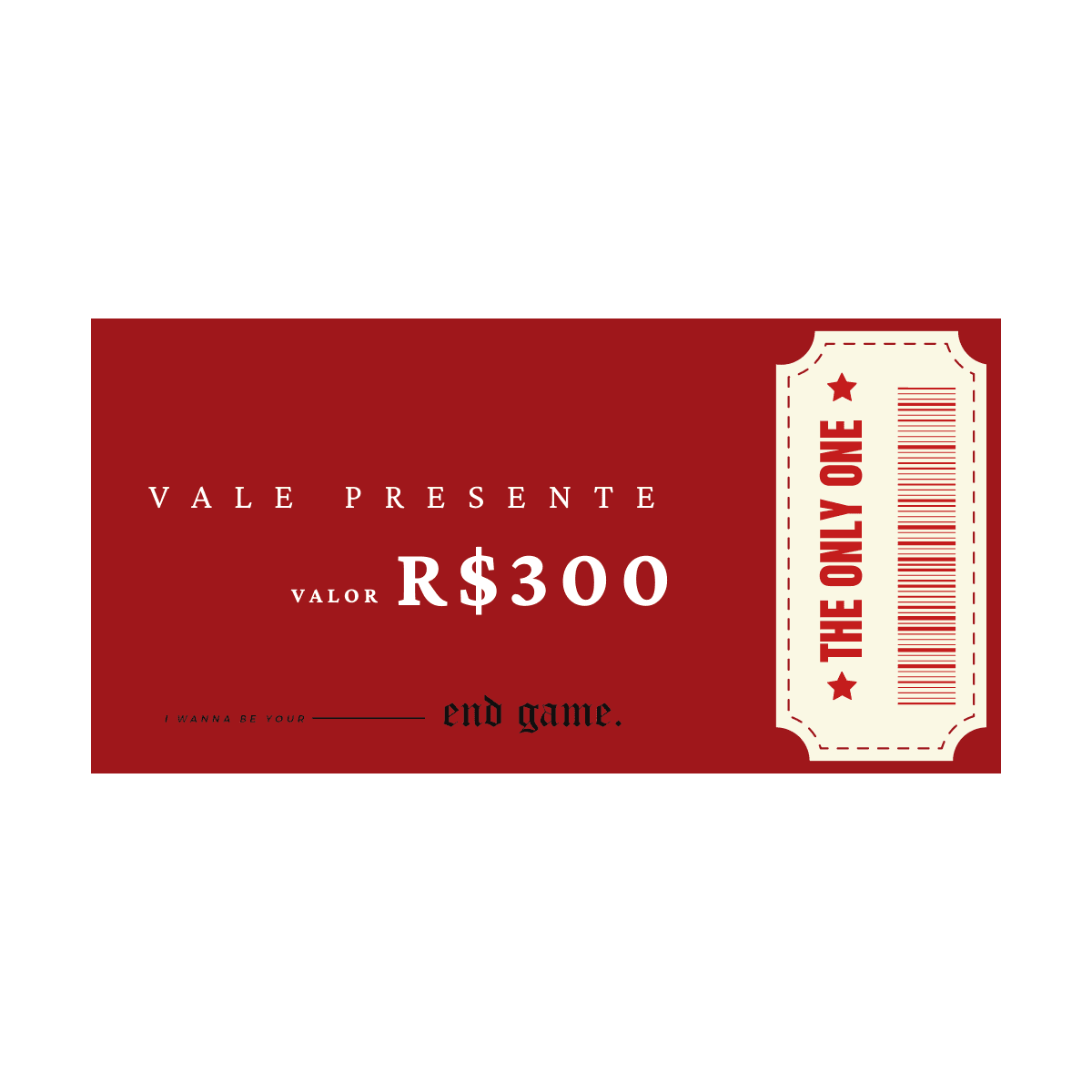 VALE PRESENTE R$300,00 - MONOÁ