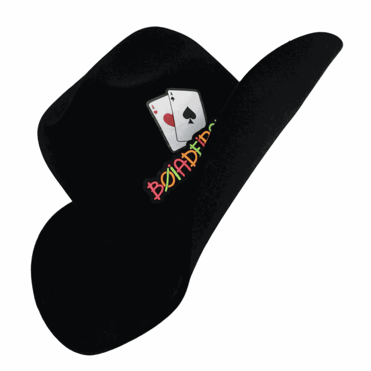 Chapéu Country Castella 3.0 Preto Boiadeira com Ba... - CLUB 21 COUNTRY