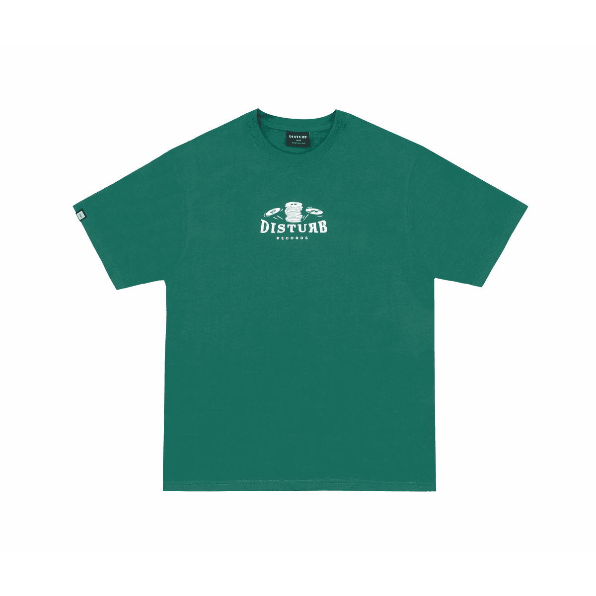 Camiseta Disturb Logo Records Green