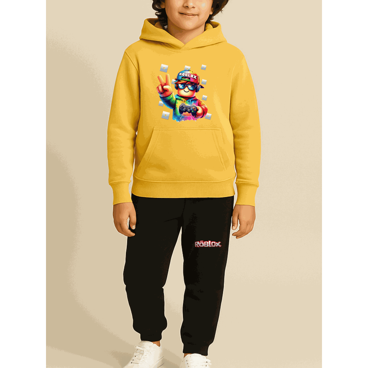Conjunto Infantil De Moletom Quentinho Roblox - WarmOut Confecções