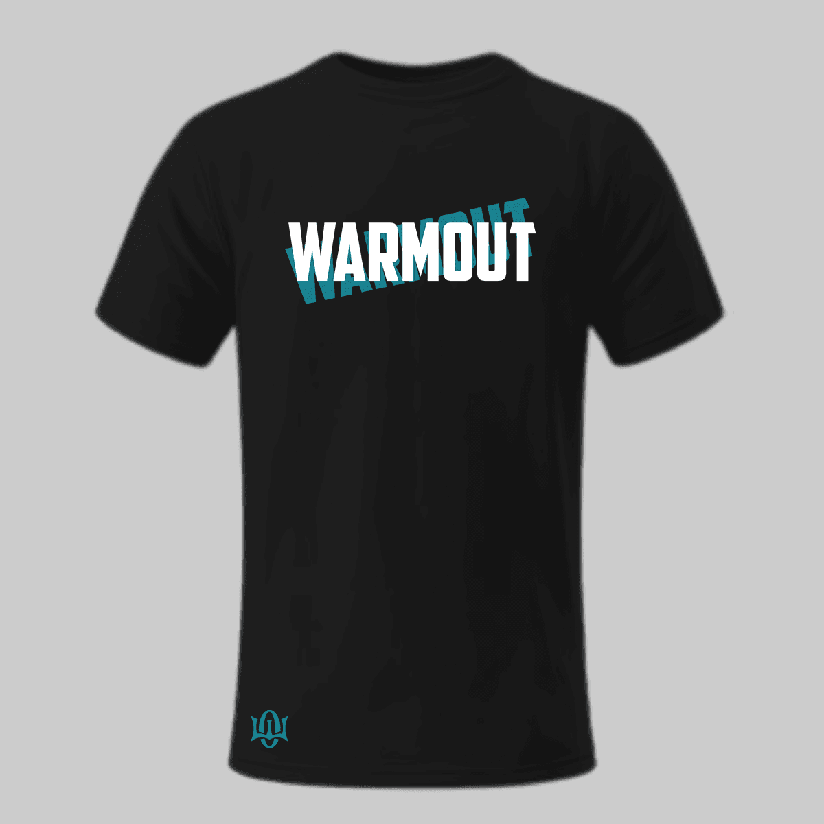 Camiseta Preta Adulto Masculina Warmout Sombreado - WarmOut Confecções