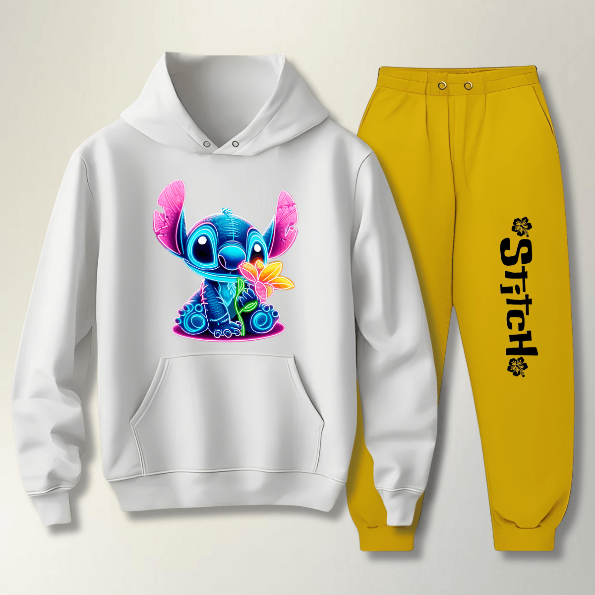 Conjunto Moletom Feminino Stitch Neon - WarmOut Confecções