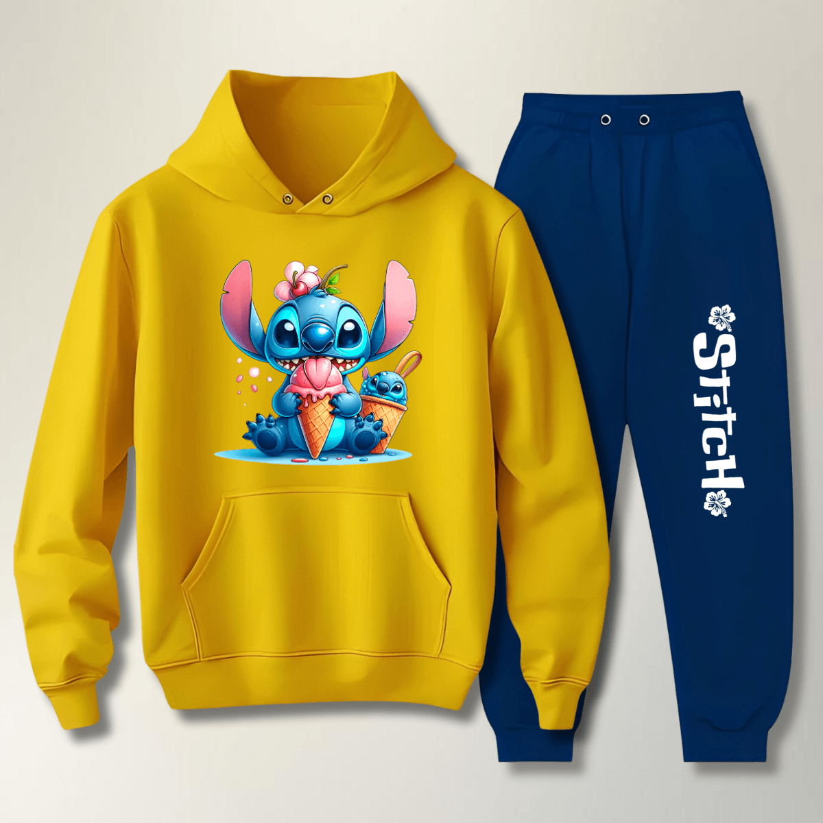 Abrigo Moletom Infantil Estampa Stitch - WarmOut Confecções