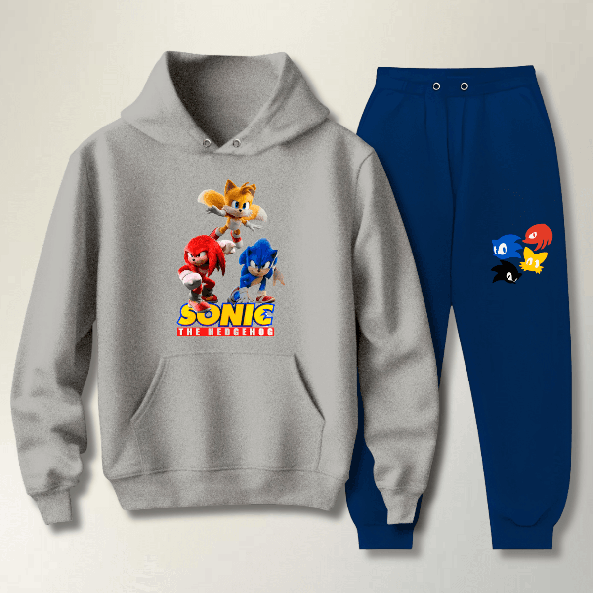 Abrigo Moletom Infantil Sonic Turma - WarmOut Confecções
