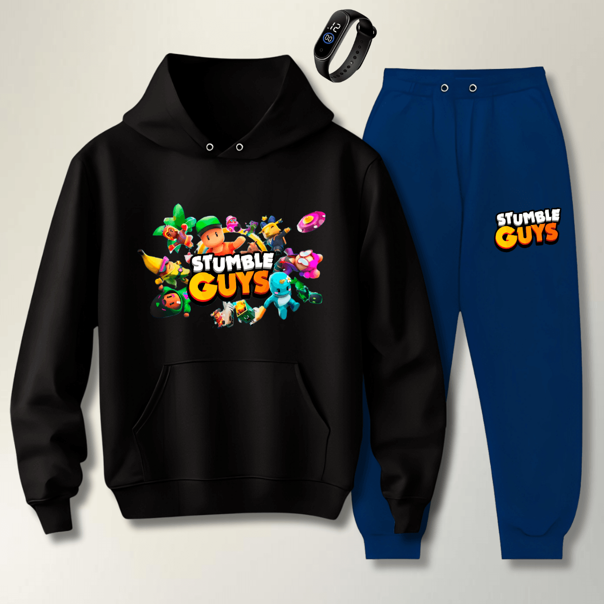 Conjunto Abrigo Moletom Azul Infantil Stumble Guys - WarmOut Confecções