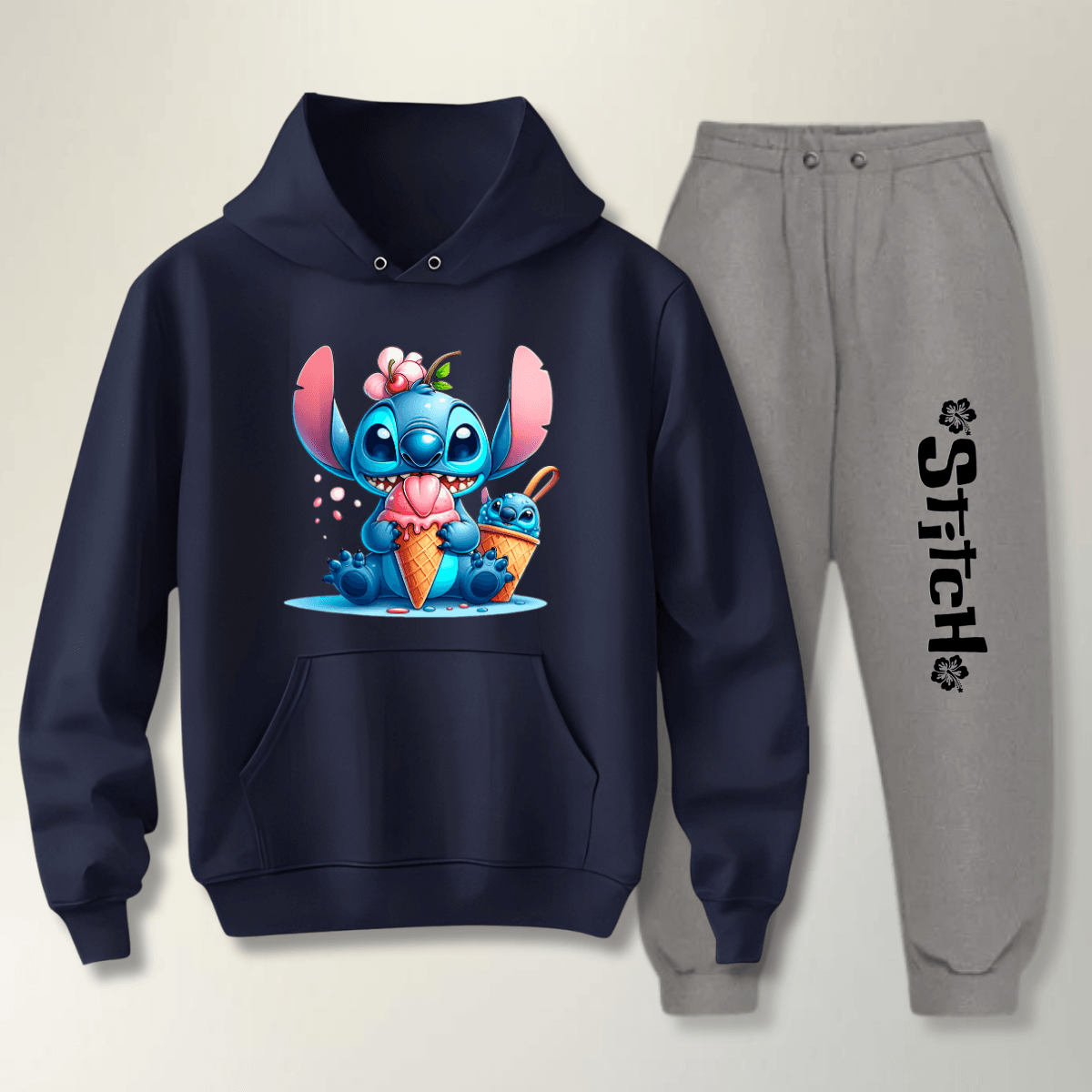 Abrigo Quentinho Moletom Infantil Stitch - WarmOut Confecções