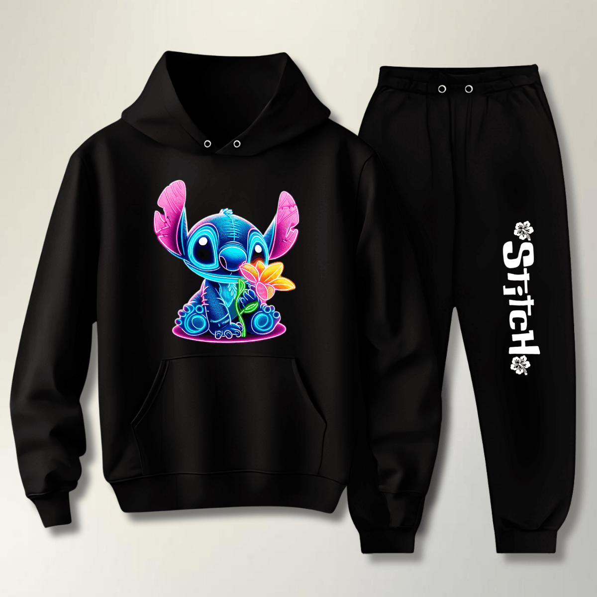 Conjunto Moletom Feminino Stitch Neon - WarmOut Confecções