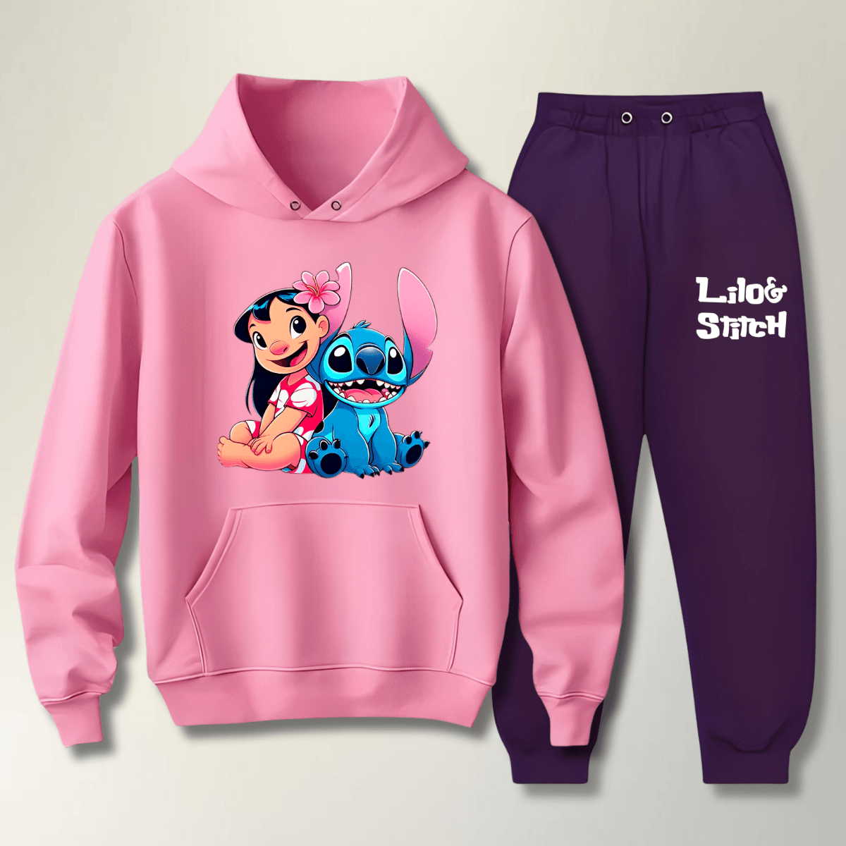 Conjunto Moletom Azul Marinho e Preto Feminino Inf... - WarmOut Confecções