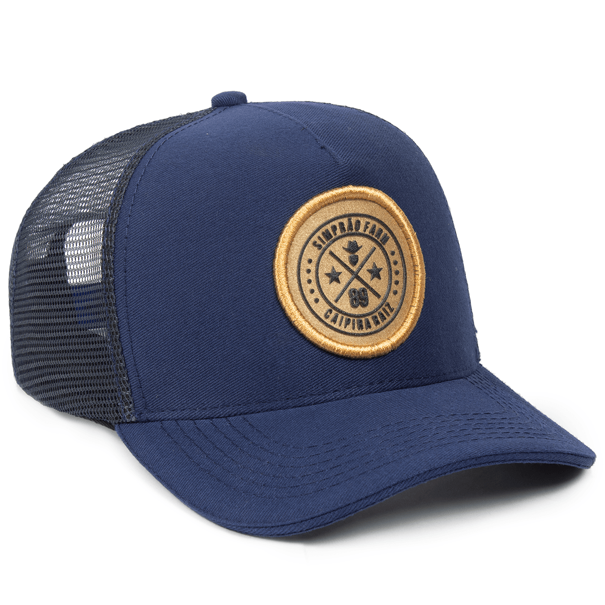 Boné Trucker Simprão Farm Caipira Raiz Azul - Simprão Farm