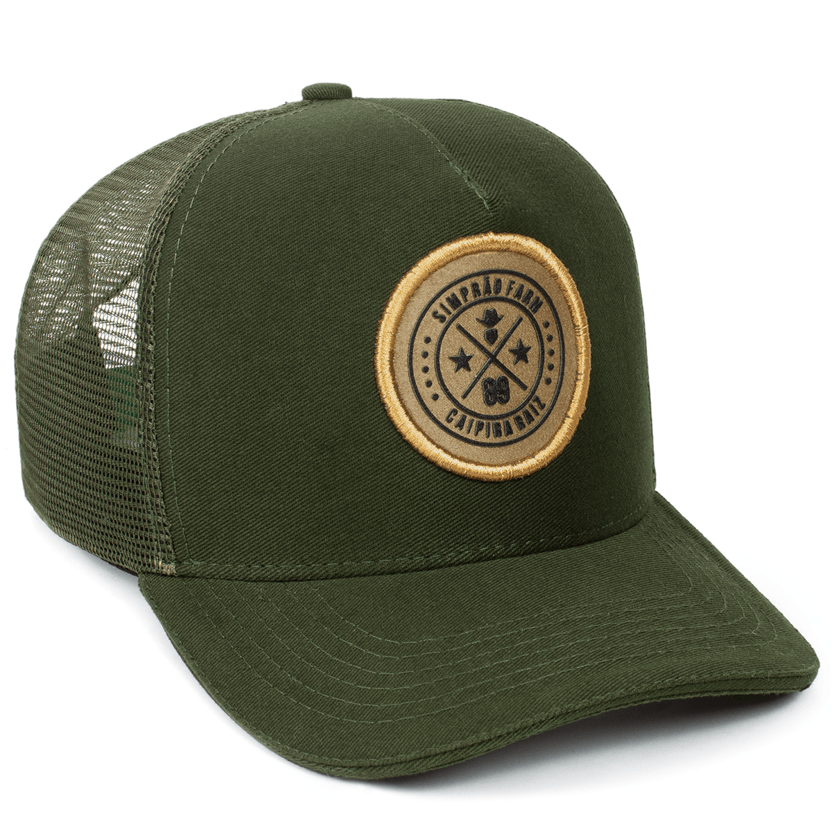 Boné Trucker Simprão Farm Caipira Raiz Verde - Simprão Farm