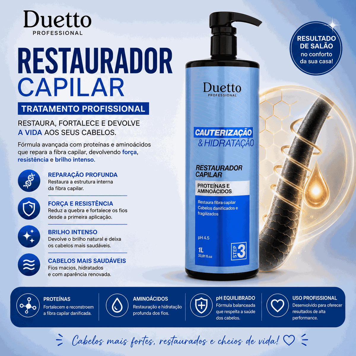 Restaurador Capilar Duetto Professional 1L