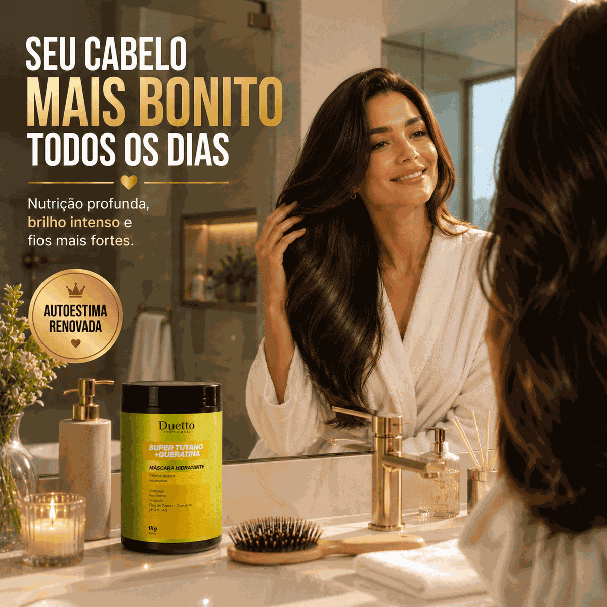 Máscara Hidratante Super Tutano + Queratina Duetto 1Kg