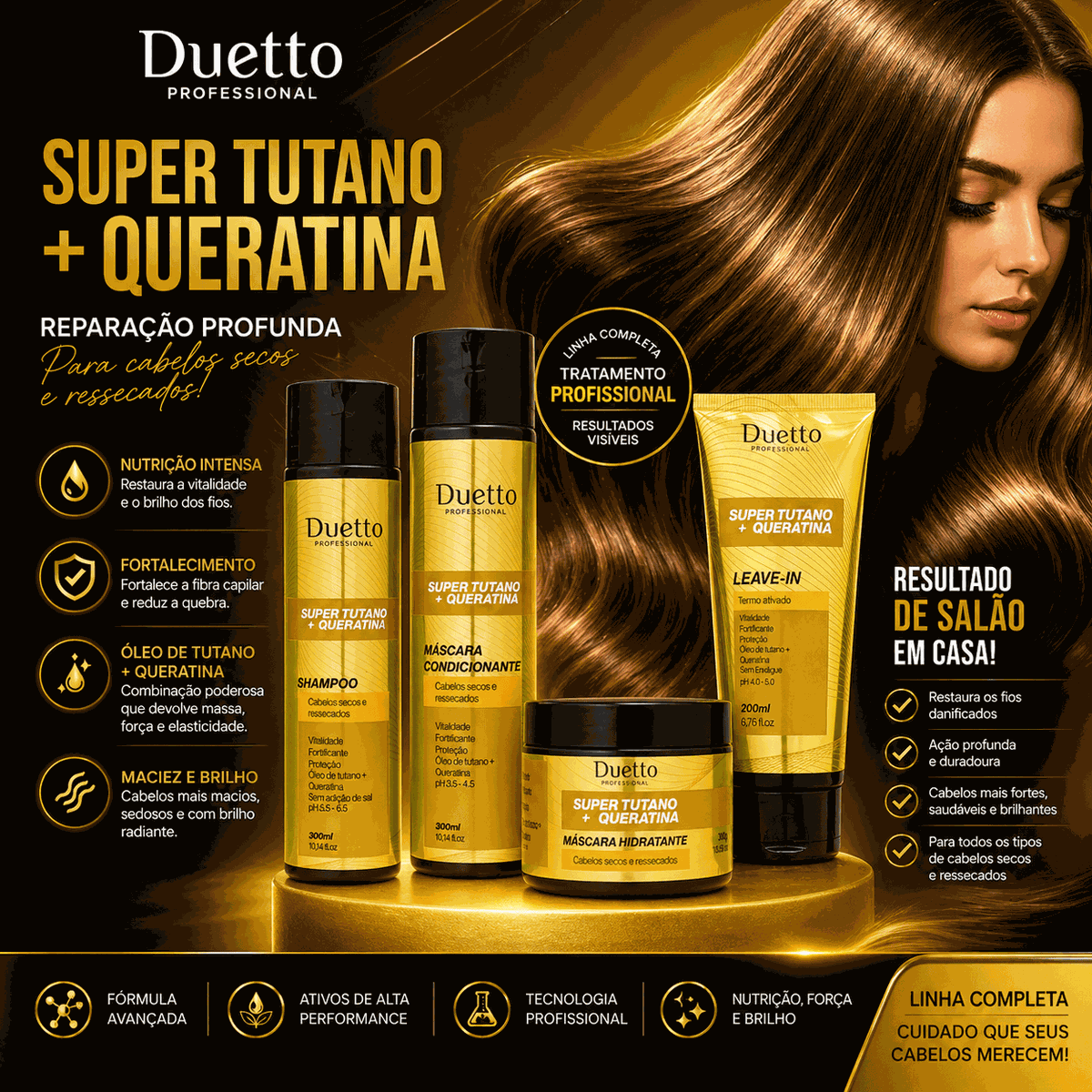Kit Super Tutano + Queratina Duetto 280g