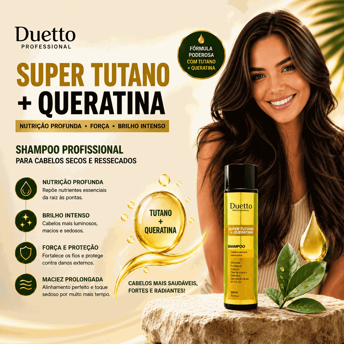 Shampoo Super Tutano + Queratina Duetto 300ml