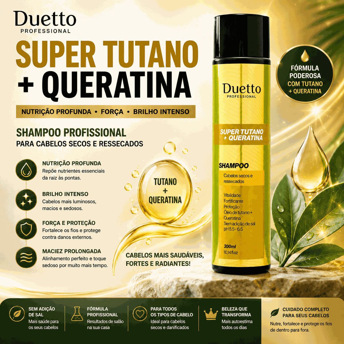 Shampoo Super Tutano + Queratina Duetto 300ml