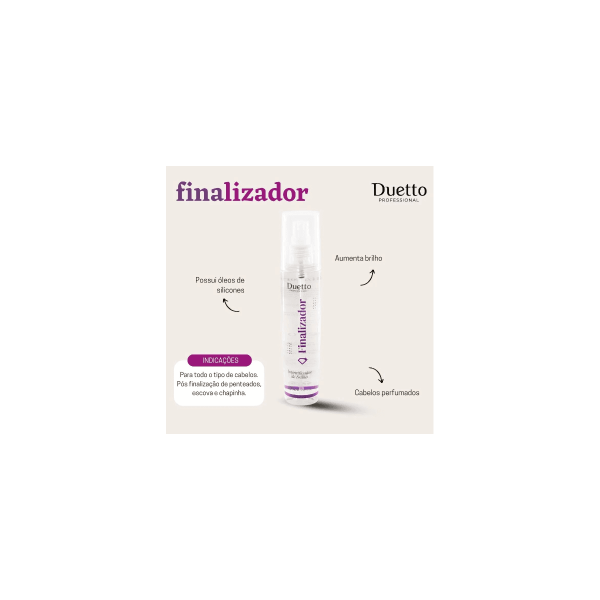 Finalizador de Brilho Duetto 120ml