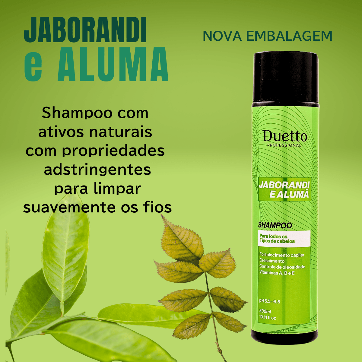Shampoo Jaborandi e Alumã Duetto 300ml