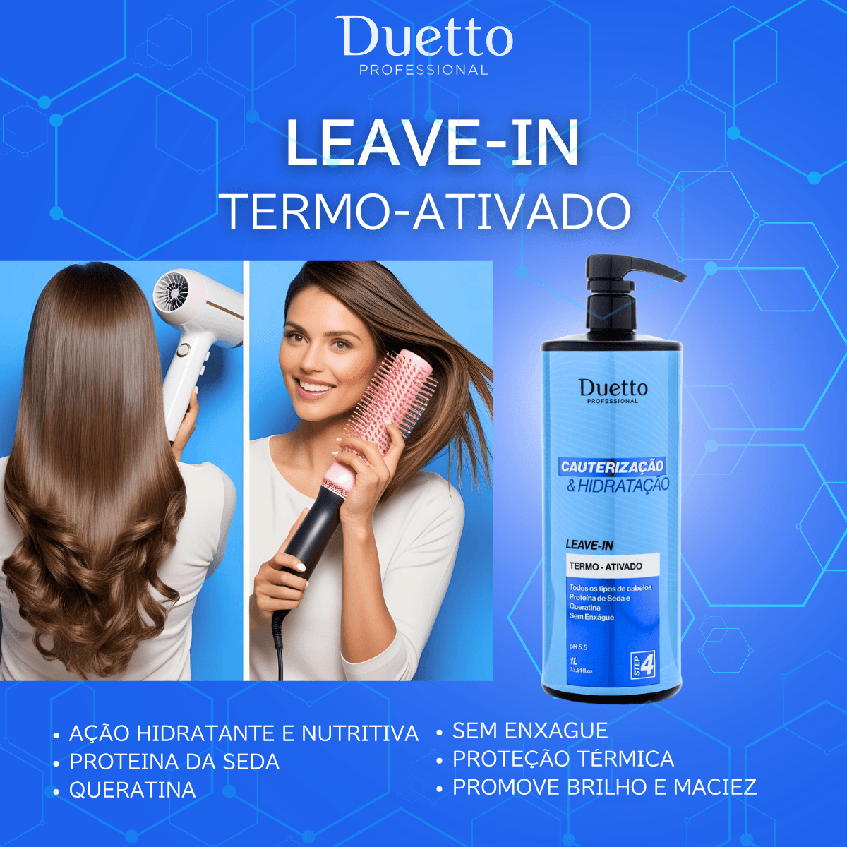 Leave-in Termo Ativado Duetto Professional 1L