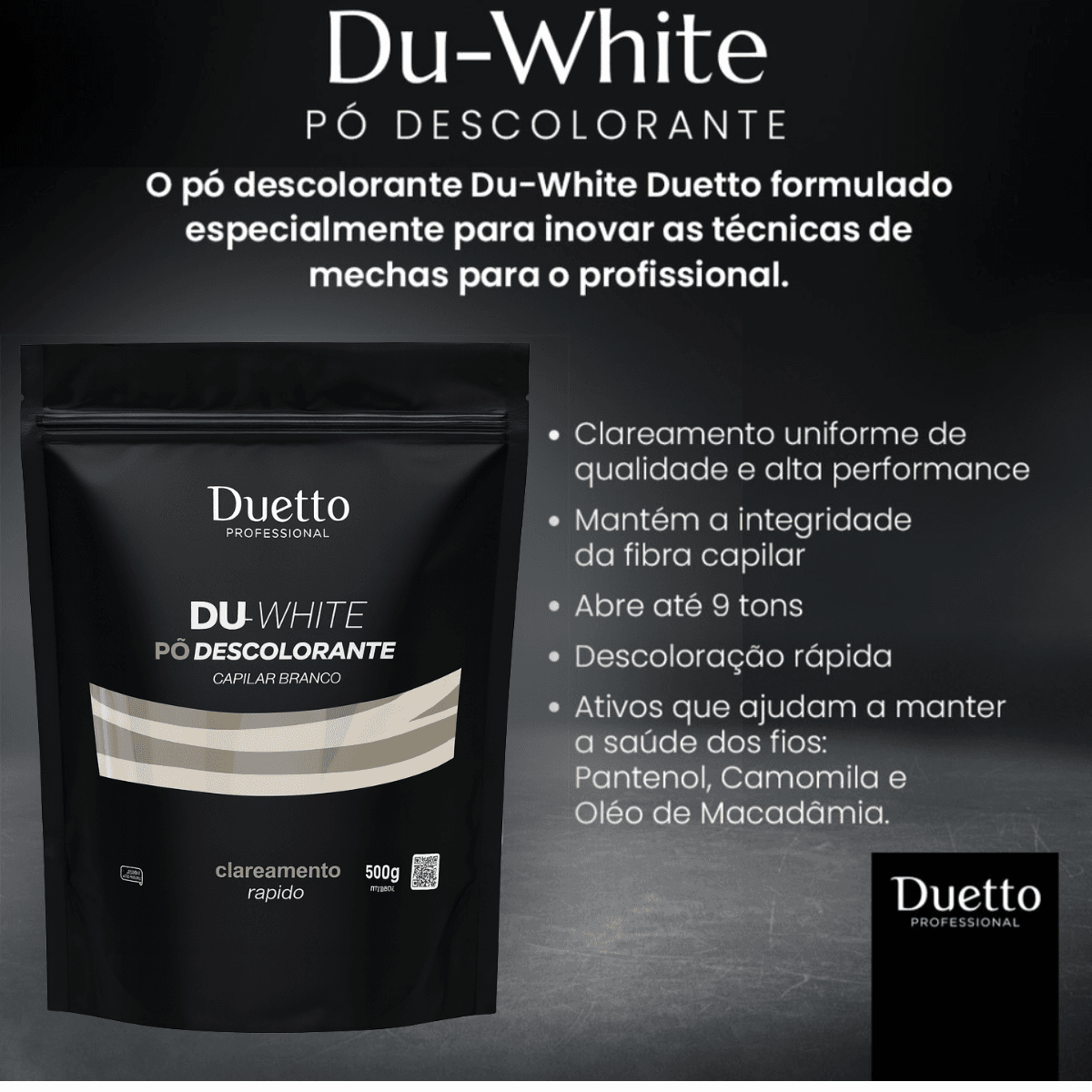Pó Descolorante Du-White 500gr 