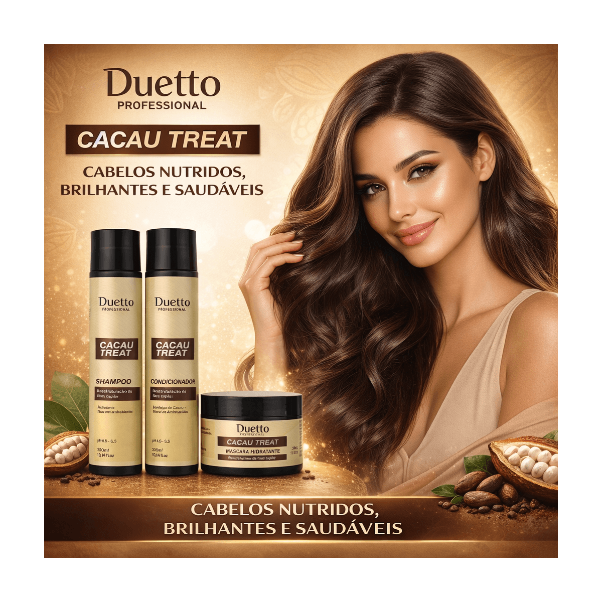 Kit Home Care Cacau Treat Duetto Professional