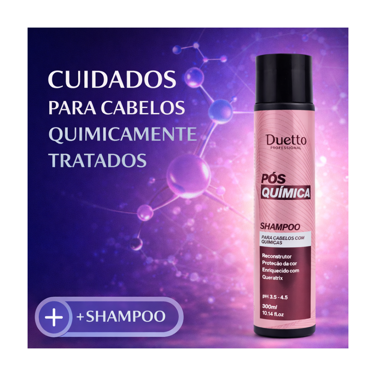 Shampoo Pós Química Duetto 300 ml
