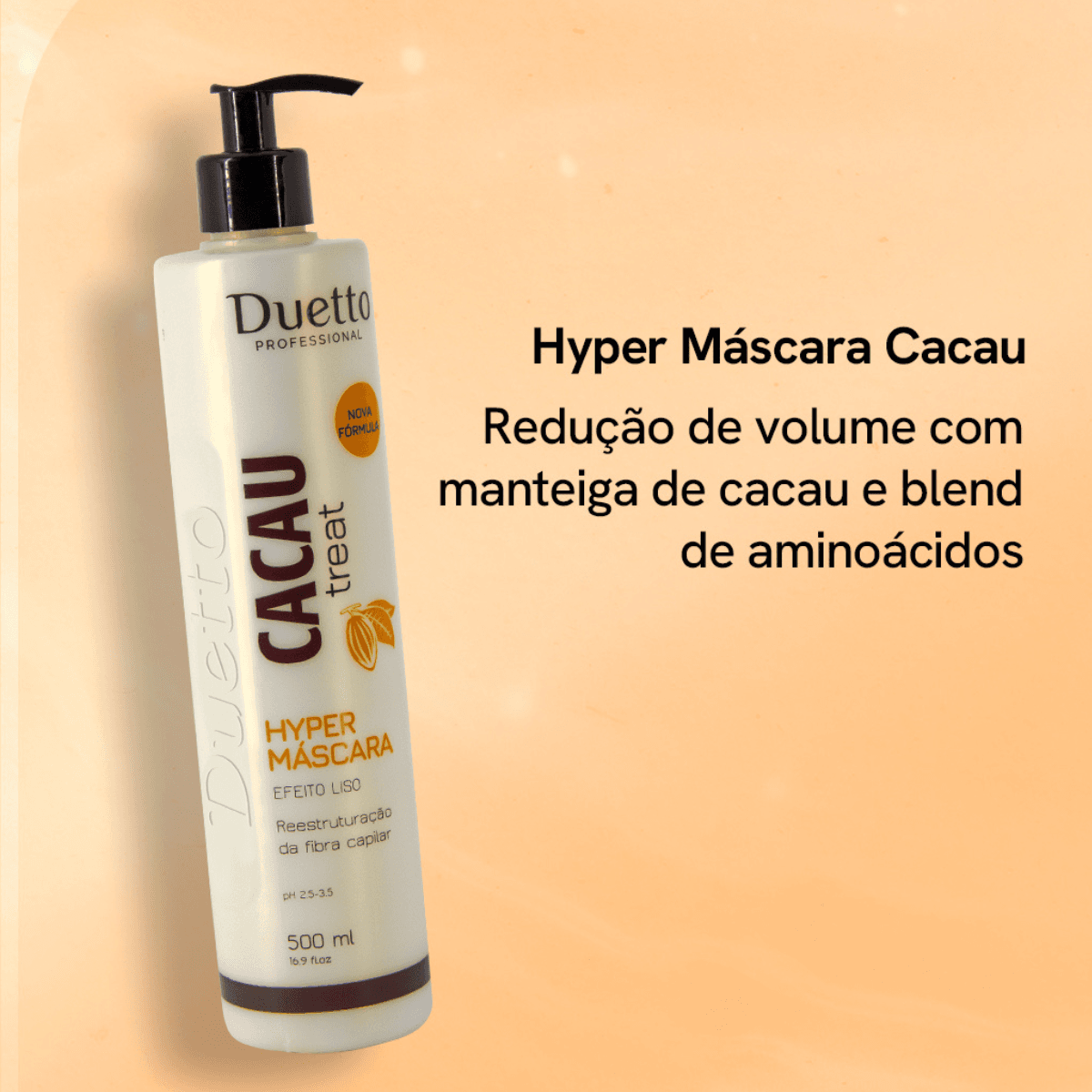 Progressiva Hyper Máscara Cacau Treat Duetto Professional 500ml