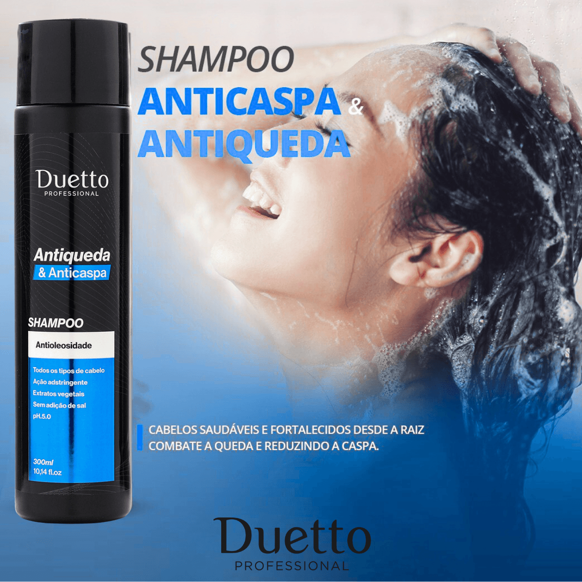 Shampoo Anticaspa e Antiqueda Duetto 300ml