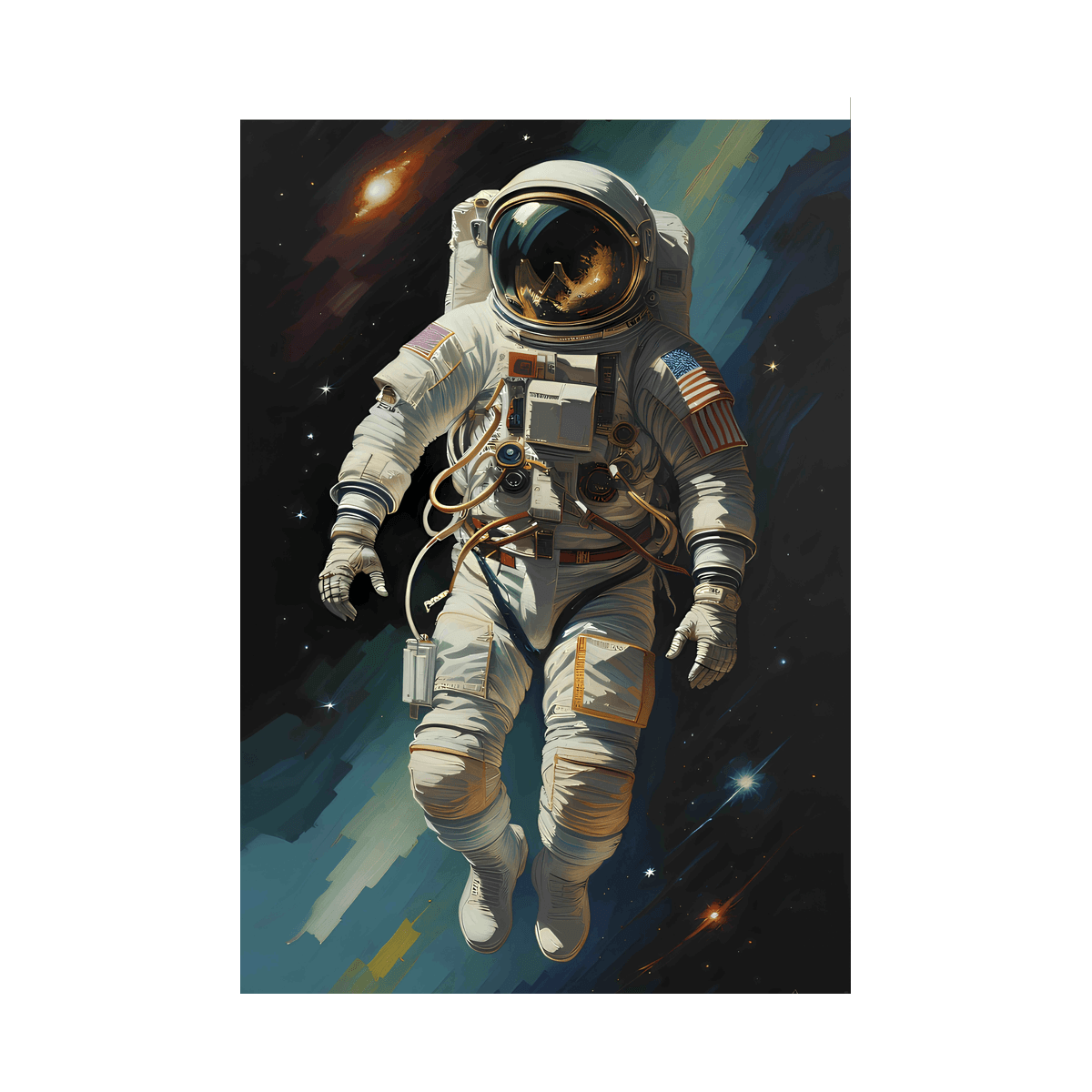 Capa Painel Retangular Sublimado Tema Astronauta 7... - Painel Festivo