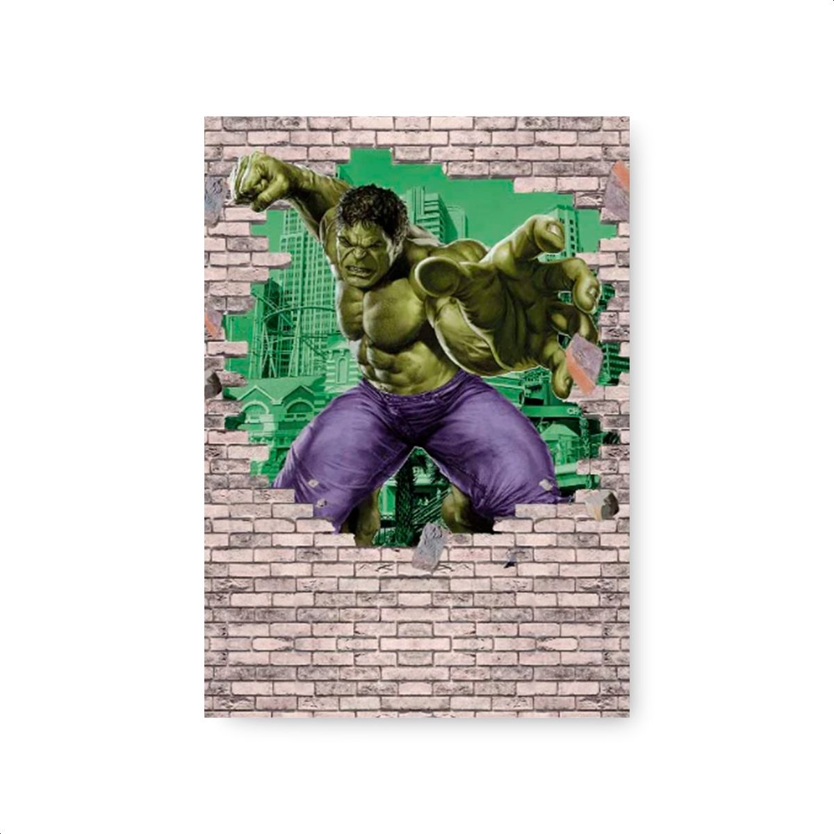 Capa Painel Retangular Sublimado Tema Hulk 418 - P... - Painel Festivo