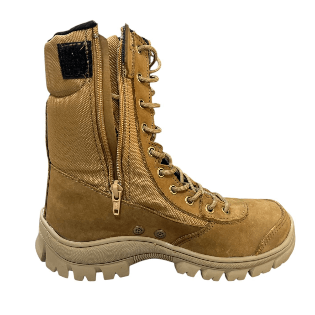 BOTA UOP CONFORT COYOTE COM ZÍPER - C8TEXLSVSBM - SHOPPINGMILITAR