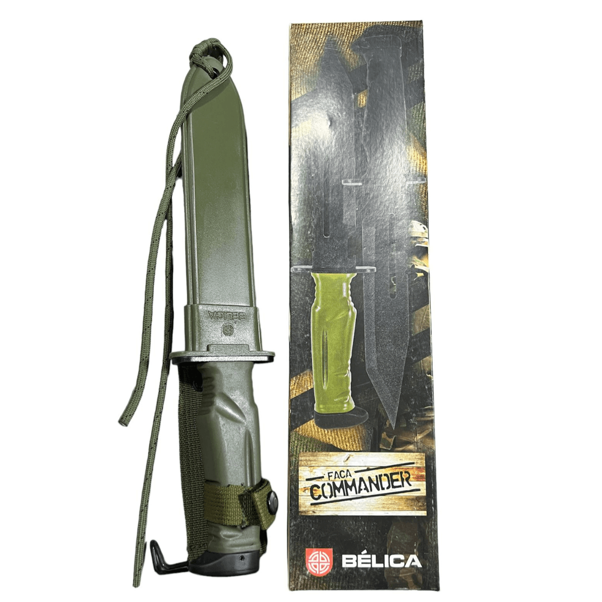 Faca Commander Bélica - Verde - 1080 - SHOPPINGMILITAR