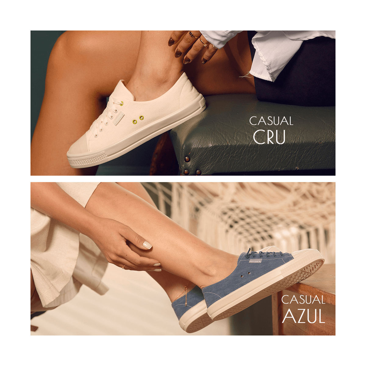 Kit 2 pares Tênis Casual Azul Estonado + Tênis Cas...