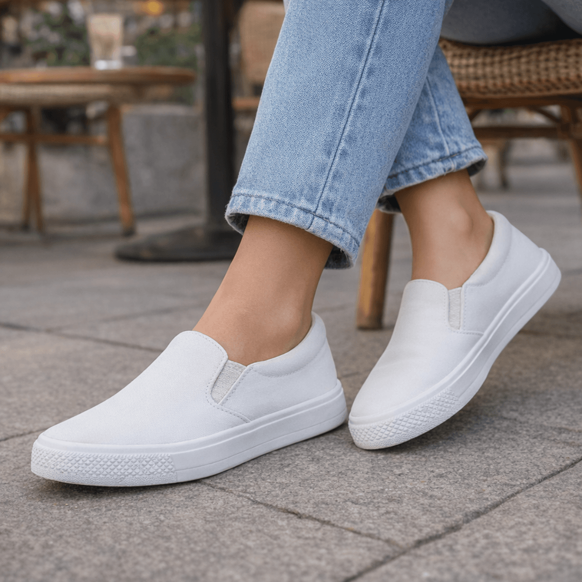 Slip On Feminino Branco - ZOCCOLETTE